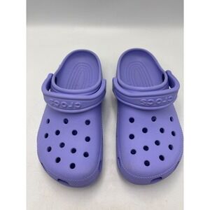 Crocs Unisex Classic Clogs Size M4 W6‎ Periwinkle Purple w/ Charm